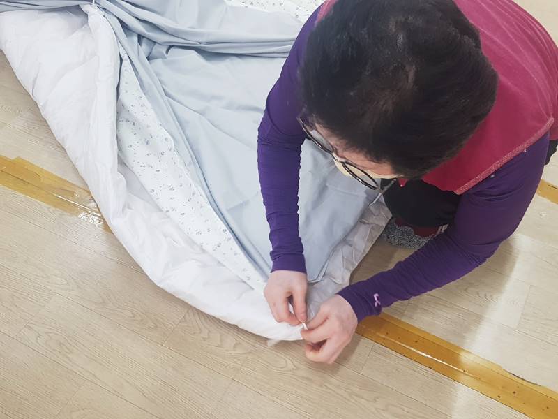 5단계 20년 경력 기능사 솜통 제작